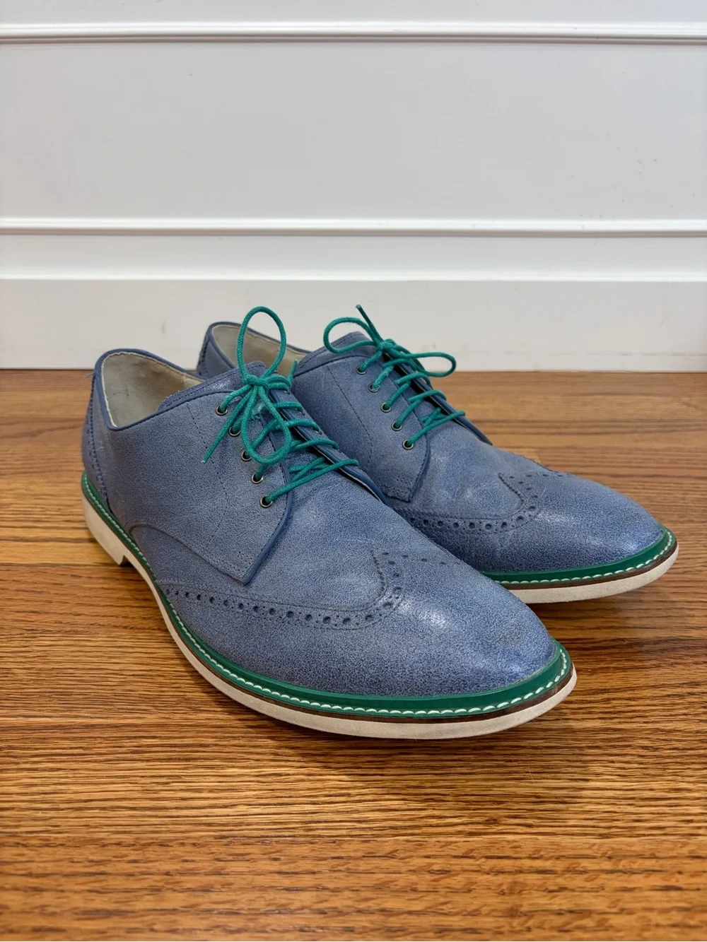 Cole Haan Air Franklin Smoke Suede Wingtip Oxford NikeAir Technology (13)